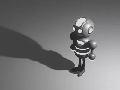 Robot Toy 3D model get