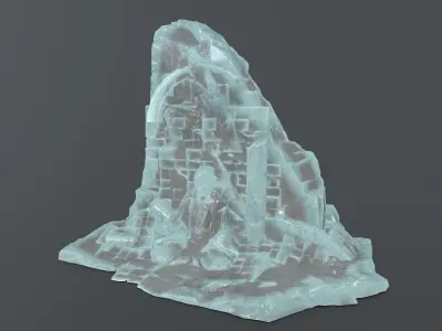 Buddha Rock Low-poly 3D model purchase