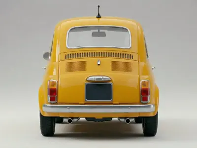 Yellow car 3D model purchase