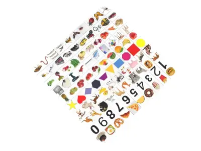 Lego Tiles Set 3D model