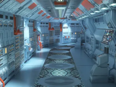 Command Center Corridor 3D model