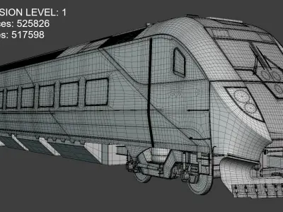 Locomotive Siemens SC-44 and SCV-42 3D Model Pack