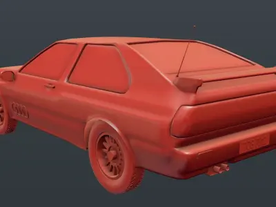 Audi Quattro 1980  Free 3D model