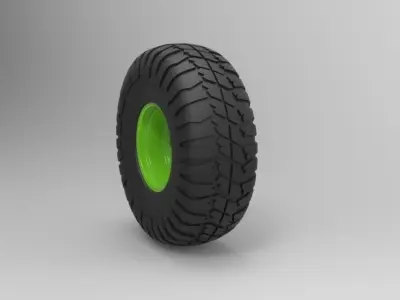 Offroad wheel 9 3D model