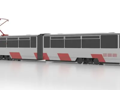Tatra KT4TM Low Low-poly 3D model