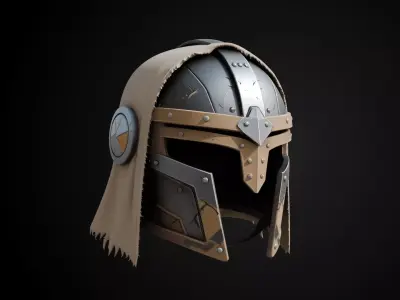 Stylized Desert Rebel Warrior Helmet - Desert Outlaw 3D print model