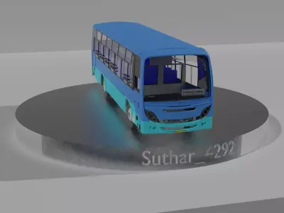 Indian bus base BS6  3D model