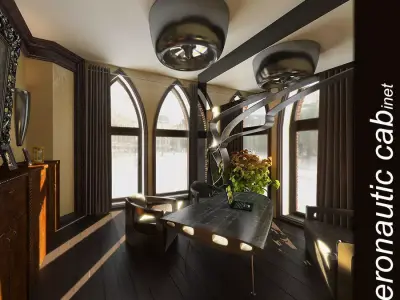 Aeronautic Cab Interior 3D model