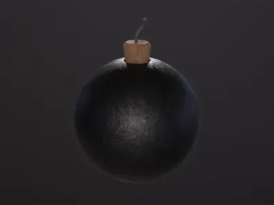 Bomb Ball 3D Model Low-poly 3D model
