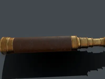 Pirate Spyglass Low-poly 3D model purchase