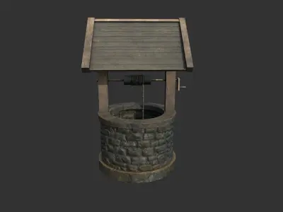 Old Well Free low-poly 3D model