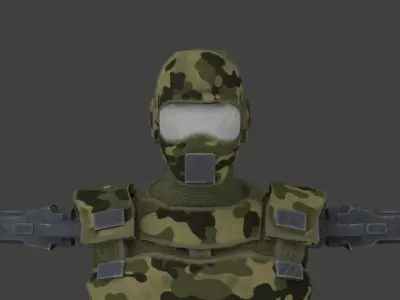 Future soldier 3D model