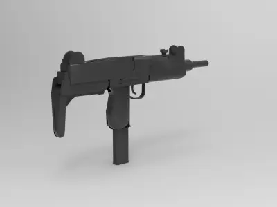 Uzi submachine gun 3D model purchase