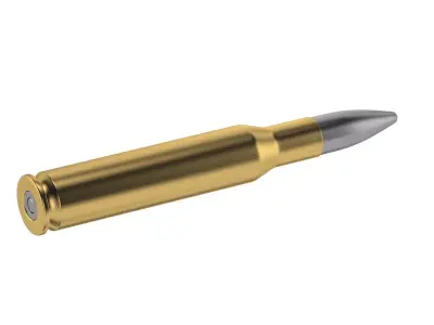 Bullet 50 BMG Low-poly 3D model