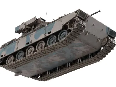 Japanese Type 89 IFV Tank Low-poly 3D model