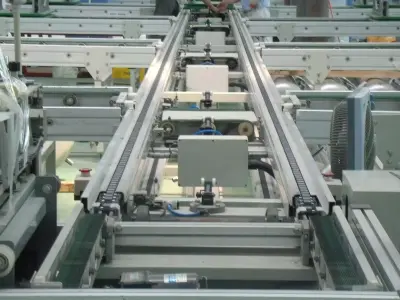 Free Flow Chain Conveyor with Variable Speed Control 3D model