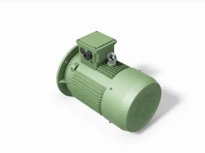 160M B5 IEC electric motor - 3D CAD model 3D model
