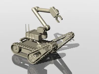 Military robot - toy 3D print model