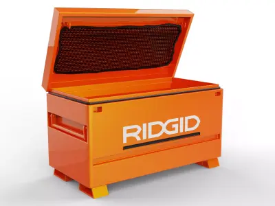 RIDGID JOBSITE BOX Universal Storage Chest Low-poly 3D model