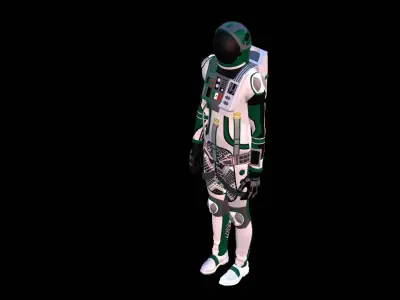 Astronaut Spacesuit Mexican 3D model
