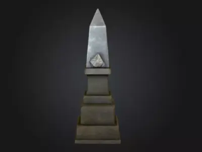 Obelisk of Time Low-poly 3D model