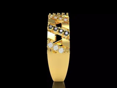 Elegant Diamond Ring 3D print model buy