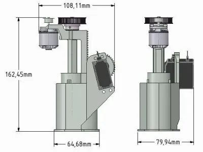 Retractable thruster 3D print model