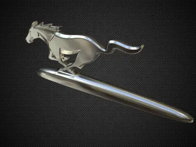 horse logo 3D model