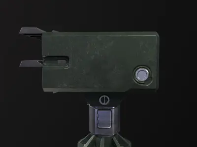 Missile Turret Game-Ready PBR Low-poly 3D model