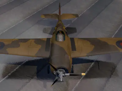 Grumman Martlet Mk-2 - RN 3D model