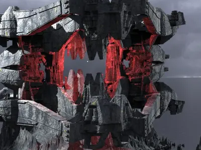 Emperor Flag Ocean base 1 3D model