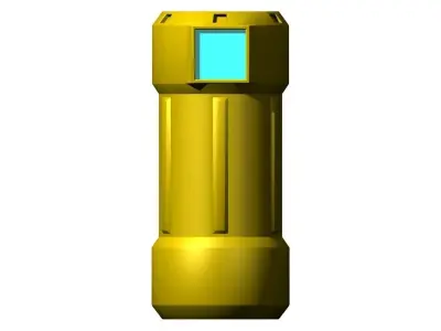 High-Tech Barrel Low-poly 3D model