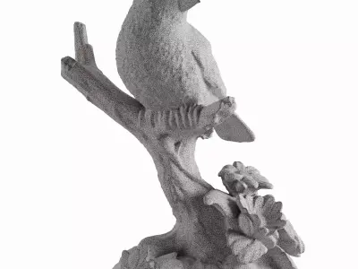 goldfinch bird statue 3D model