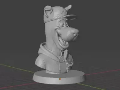 Scooby Dog Headset Holder STL 3D print model