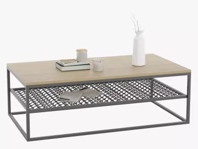 Coffee Table Set 05 3D model