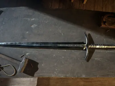 Realistic Medieval Long Sword Low-poly 3D model