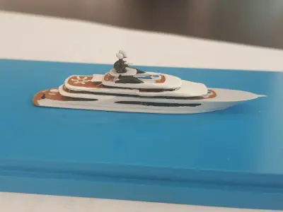 Superyacht Kismet print ready 3D model 3D print model