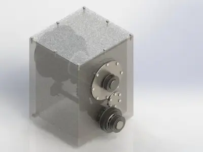 Simple CNC gearbox Free 3D model