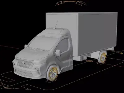 Nissan Primaster 2026 Cargo Truck 3D model