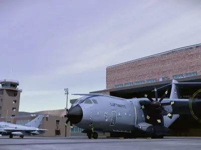 A 400M aircraft Free 3D model