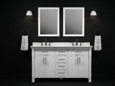 OVE Bellington 60 THD White 3D model