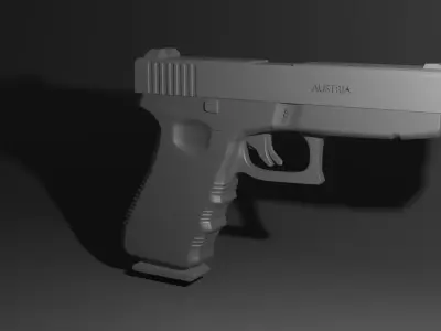 Glock 18 Low-poly 3D model get
