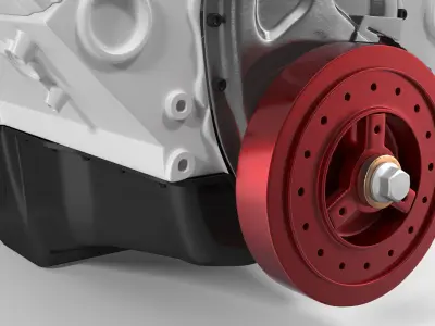 V8 Car Engine 3D model