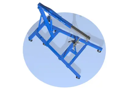 Hydraulic folding crane  3D model