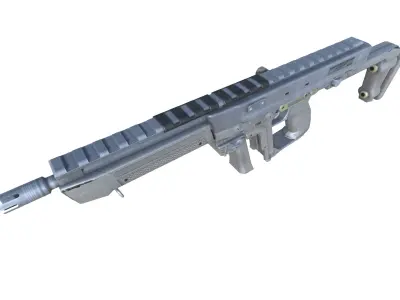 35-Blishlok-gun model 3d game ready model Low-poly 3D model Low-poly 3D model
