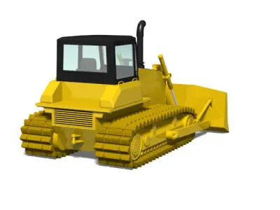 Bulldozer 3D model get