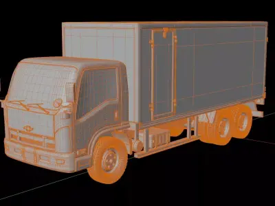 Chevrolet NQR 75L Box Truck 3D model