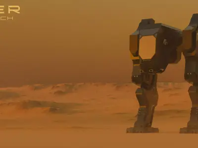 Reaper Assault Mech Game Ready Low-poly 3D model