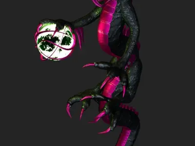 Chinese Dragon Mesh and blend file 3D model