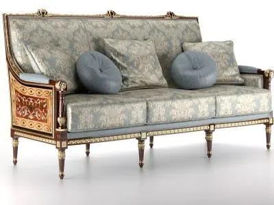 SOFA DIVANO RIGIDO  3D model